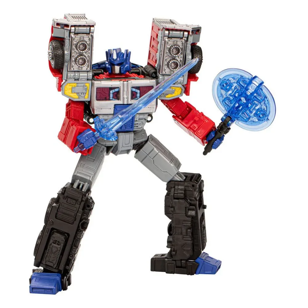 Figurine Transformers Generations Legacy United Leader Class Action G2 Universe Laser Optimus Prime 19 Cm de Hasbro – jaquette