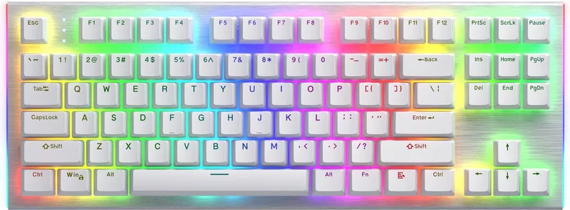 Gravity X TKL toetsenbord Gamen USB QWERTY Amerikaans Engels by HATOR, White, US – cover