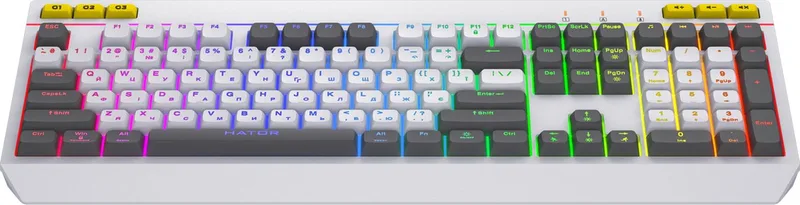 Icefall toetsenbord Gamen USB QWERTY Amerikaans Engels van HATOR, Wit, US – cover