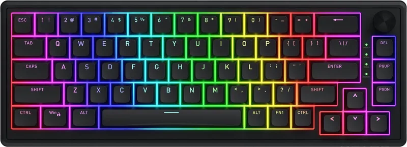 Skyfall 65 Wired toetsenbord Universeel USB QWERTY Engels van HATOR, Zwart, US – cover