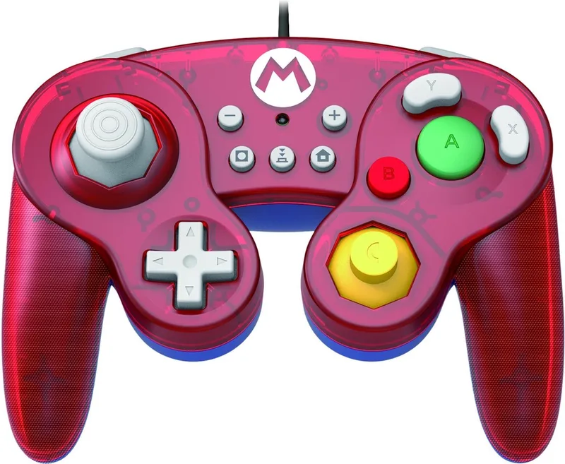 Controller - Geschikt voor Nintendo Switch - Officieel Gelicenseerd - Smash Bros Gamepad Mario van Hori, Rood – cover