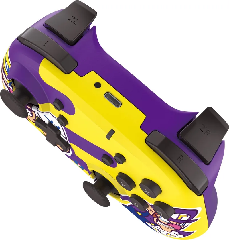 HORIPAD Draadloze Nintendo Switch Controller - Wario et Waluigi - Officieel gelicentieerd door Nintendo van Hori, Paars – cover