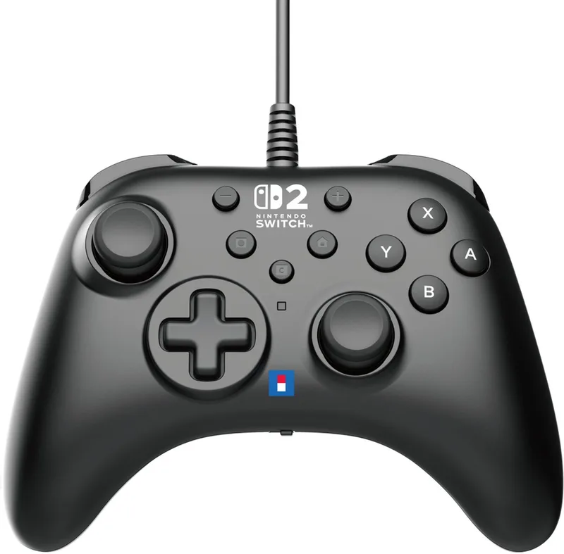 HORIPAD Turbo Wired Controller voor Nintendo Switch 2 - Officieel gelicentieerd door Nintendo de Hori, Noir – jaquette