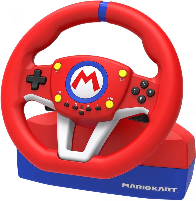 Mario Kart Racing Wheel Pro Mini - Nintendo Switch Racing Wheel - Officieel gelicentieerd door Nintendo van Hori – cover