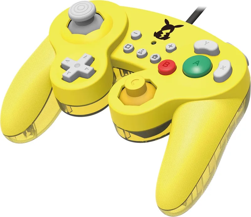 Nintendo Switch Controller - Smash Bros Gamepad - Officieel Gelicenseerd - Pikachu by Hori, Yellow – cover
