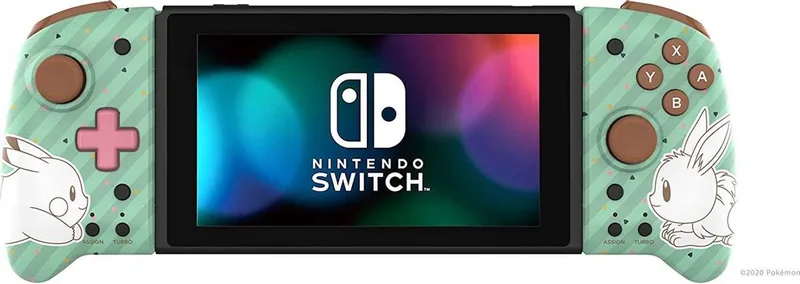 Nintendo Switch Pro Controller - Officieel Gelicenseerd - Pikachu/Eevee de Hori, Vert – jaquette