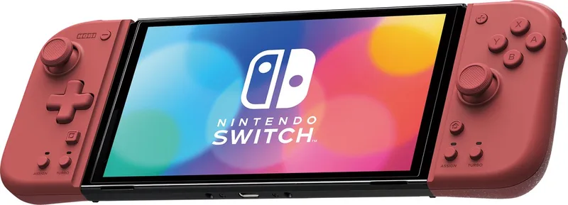 Split Pad Pro Compact - Switch Controller - Geschikt voor Nintendo Switch/Switch OLED by Hori, Abrikoos Rood – cover