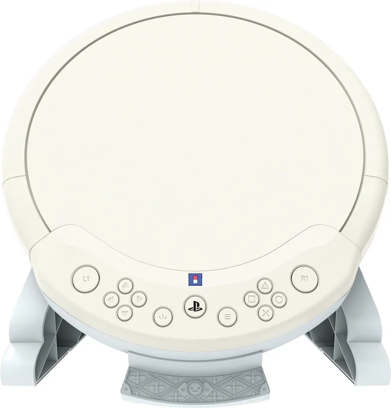 Taiko Drum Controller - Taiko no Tatsujin voor PlayStation®5, PlayStation®4 en PC - Officieel gelicentieerd door Sony en Bandai-Namco van Hori, Beige, Wit – cover