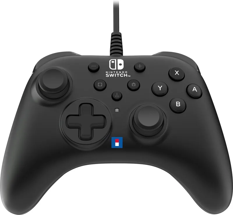 Wired Controller Turbo - Black (Switch/Switch OLED) - Nintendo Switch de Hori, Noir – jaquette