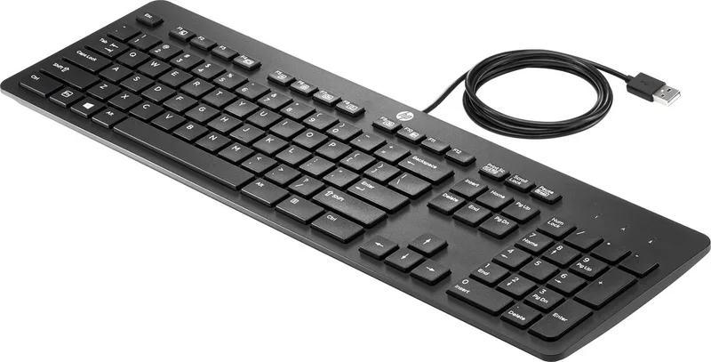 Business Slim - Toetsenbord - USB - Deens - voor HP 280 G4; Desktop Pro 300 G3, Pro A 300 G3, Pr by HP, Black – cover