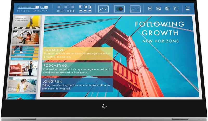 E-Series E14 G4 Portable Monitor van HP, Zilver – cover
