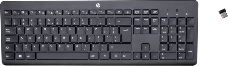 HP 230 - Draadloos Toetsenbord - ISO- Zwart van HP, Zwart, US – cover