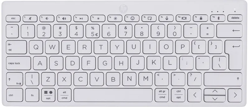 HP 350 Compact Multi-Device Bluetooth Keyboard Wit by HP, White, US – cover