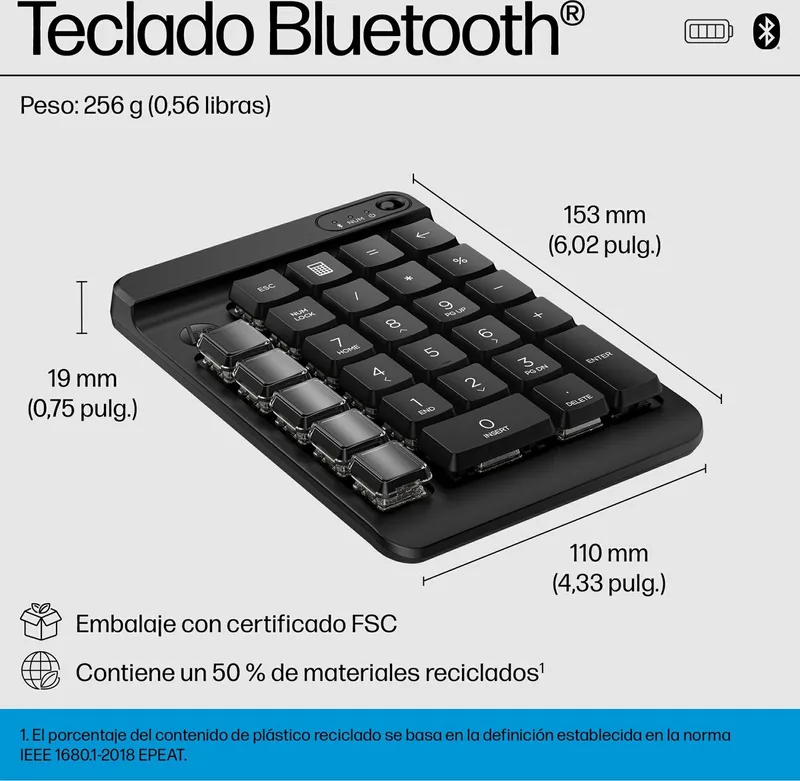 Hp 435 Draadloos Toetsenbord Zwart van HP, Zwart, ES – cover