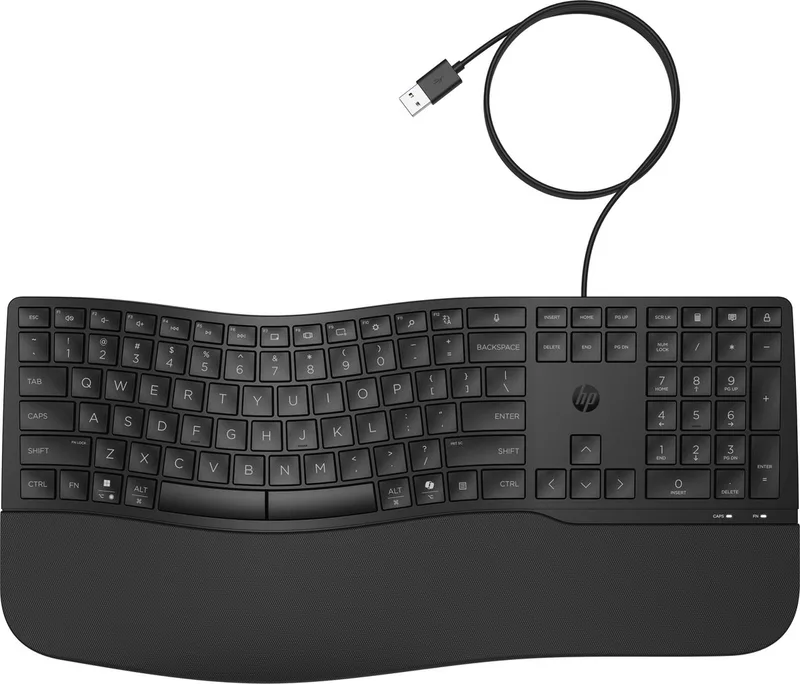 HP 480 Comfort Toetsenbord met kabel van HP, Zwart, US – cover