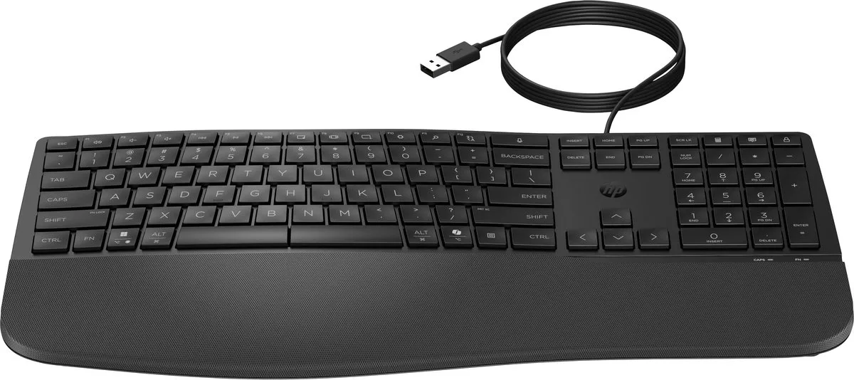 HP 480 Comfort Wired-toetsenbord de HP, Noir – jaquette