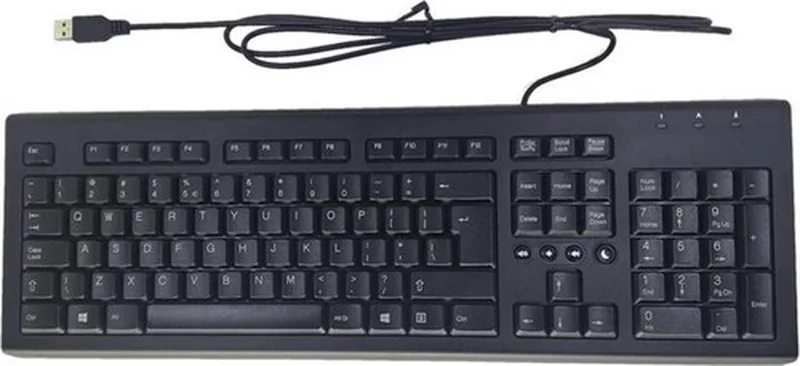 HP 697737-L31 toetsenbord USB Zwart van HP, Zwart, US – cover