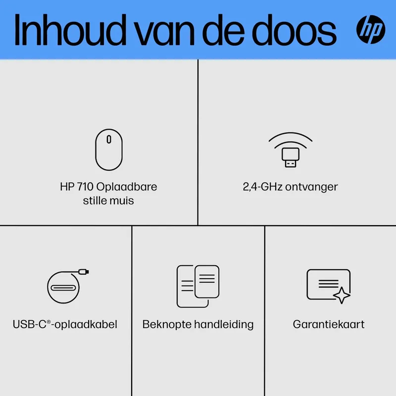 HP 710 oplaadbare, stille muis by HP, Black – cover