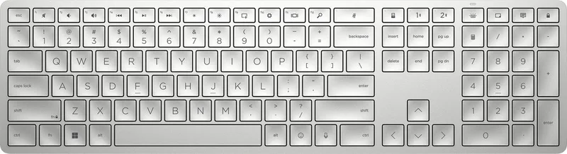 HP 970 Programmable Wireless Keyboard.QWERTY QWERTY by HP, Silver, NL – cover