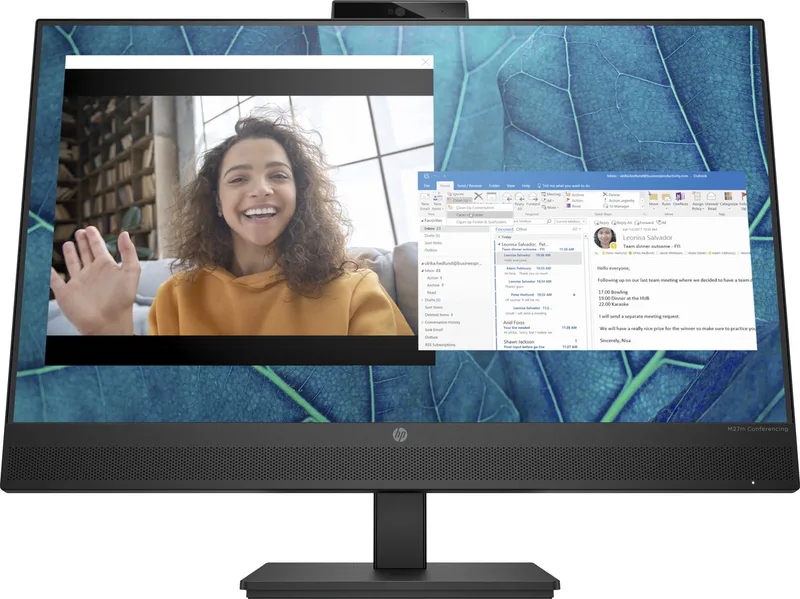 M27m Conferencing Monitor - LED monitor - Full HD (1080p) - 27" by HP, Black – cover