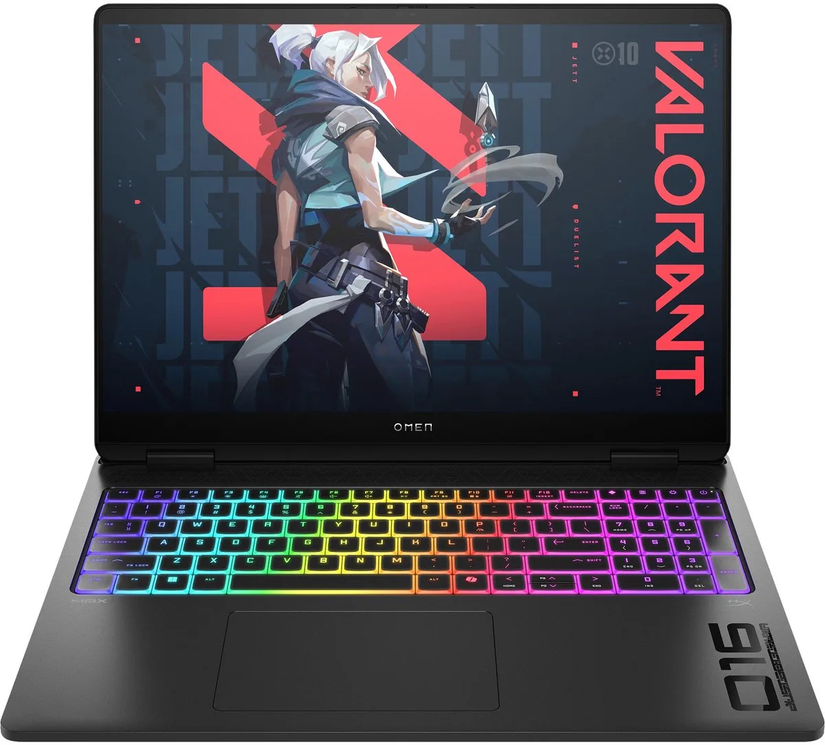 MAX 16-ah0670nd Intel Core Ultra 7 255HX Laptop 40,6 cm (16") WQXGA 32 GB DDR5-SDRAM 2 TB SSD NVIDIA GeForce RTX 5080 Wi-Fi 7 (802.11be) Windows 11 Home AI PC Zwart by HP, Black, US – cover