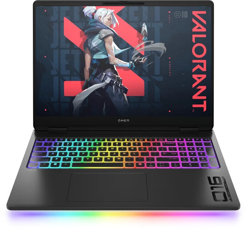 MAX Gaming Laptop 16-ah0016nb Intel Core Ultra 9 275HX 40,6 cm (16") WQXGA 64 GB DDR5-SDRAM 1 TB SSD NVIDIA GeForce RTX 5090 Wi-Fi 7 (802.11be) Windows 11 Home AI PC de HP, Noir – jaquette