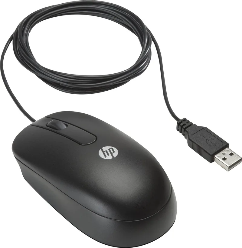 Muis - optisch - met bekabeling - USB - voor HP 280 G4; Desktop Pro 300 G3, Pro A 300 G3, Pro G3; Elite Slice G2; EliteDesk 705 G5 by HP, Black – cover