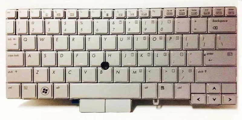 Notebook keyboard for HP Elitebook 2740P with pointstick Silver de HP – jaquette