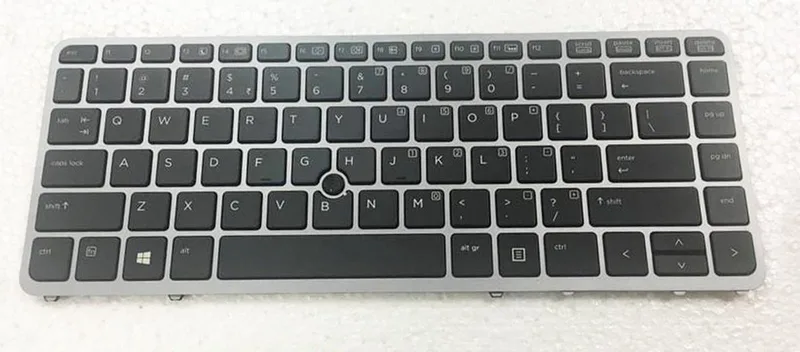 Notebook keyboard for HP EliteBook 840 G1 G2 850 G1 G2 with pointstick frame backlit silver de HP – jaquette