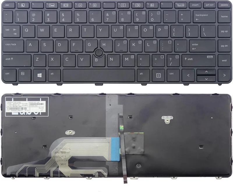 Notebook keyboard for HP ProBook 430 G3 G4 640 G2 G3 with pointstick backlit de HP – jaquette