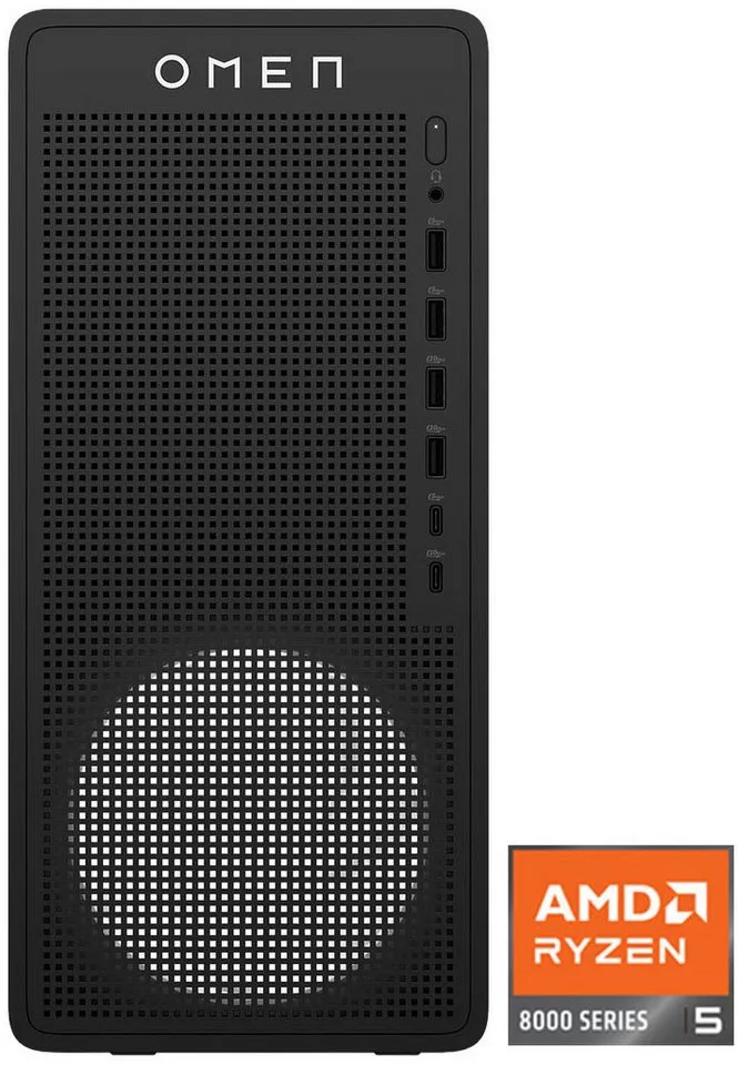 OMEN 16L DT TG03-0259ng Gaming-PC (AMD Ryzen 5 8400F, GeForce RTX 5060 Ti 8GB, 16 GB RAM, 512 GB SSD) by HP, Black – cover