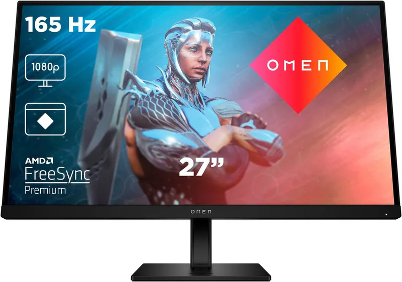 OMEN 27 G2 (HSD-0155-A) Gaming-Monitor (69 cm/27 ", 1920 x 1080 px, Full HD, 1 ms Reaktionszeit, 165 Hz, IPS) van HP, Zwart – cover