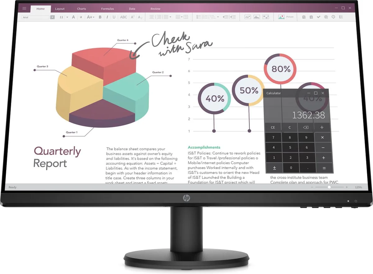 P24v G4 - Full HD Monitor - 23.8 inch van HP – cover