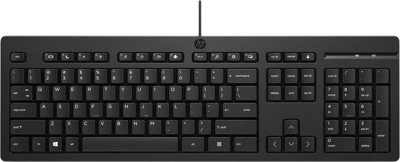 Toetsenbord 125 G2, Bedraad, Italiaans QWERTY (geen US QWERTY!) by HP, Black – cover