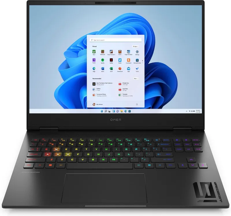 Transcend 16-u1096nd - Gaming laptop - 16 inch - Core i9 - RTX 4070 - 32GB/2000GB - 240 Hz by HP, Black – cover