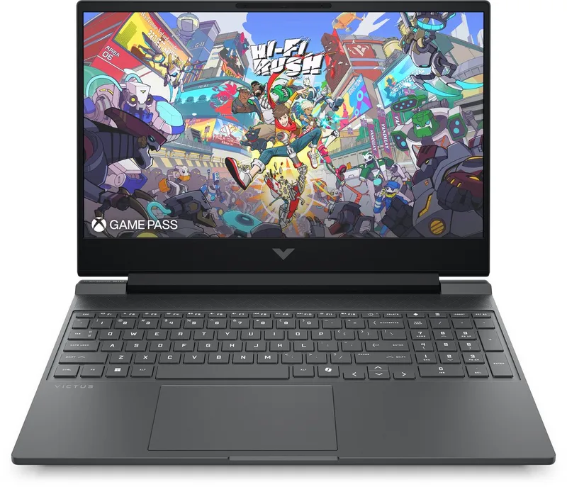 Victus Gaming 15-fb3975nd Copilot+ PC AMD Ryzen AI 7 350 Laptop 39,6 cm (15.6") Full HD 24 GB DDR5-SDRAM 1 TB SSD NVIDIA GeForce RTX 5060 Wi-Fi 6 (802.11ax) Windows 11 Home by HP, Black – cover