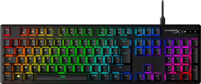 Alloy Origins - Bedraad Gaming Toetsenbord - Mechanisch - RGB - FR Azerty de HyperX, Noir, FR – jaquette