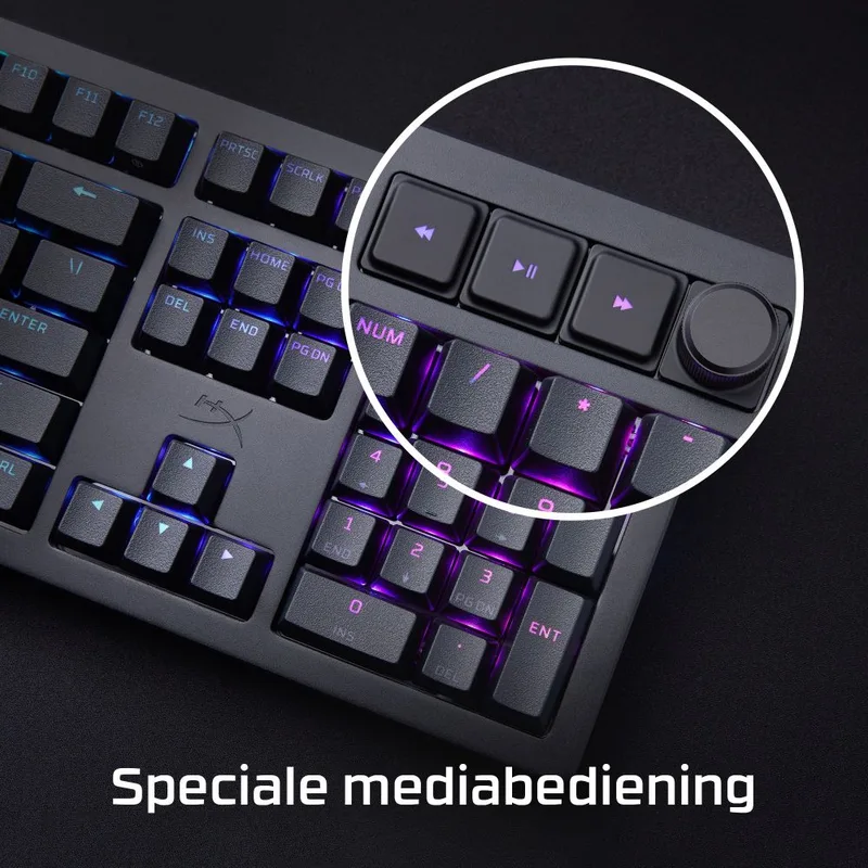 Als 's werelds meest aanpasbare toolless mechanische gamingtoetsenbord op de markt5, tilt de HyperX Alloy Rise personalisatie naar een hoger niveau. de HyperX – jaquette