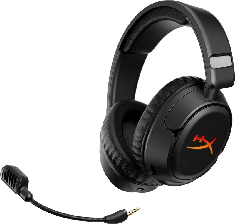 Cloud Flight 2 – Draadloze Gaming Headset met RGB Covers, tot 100u batterijduur, 2.4GHz & Bluetooth –Multi‑Platform van HyperX, Zwart – cover