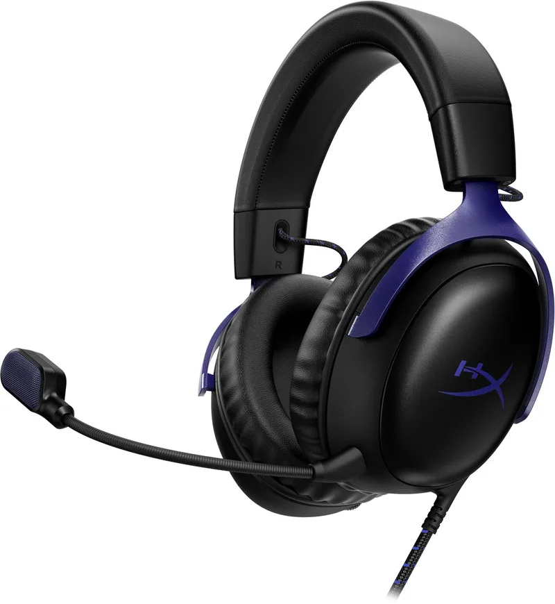 Cloud III - Game Headset - Bedraad Over-Ear - 53mm Drivers - USB-C En 3.5 mm - Zwart/Blauw by HyperX, Black – cover