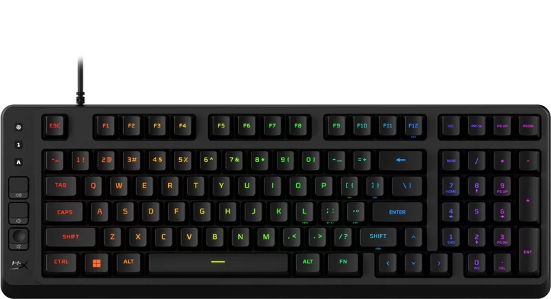 Eve 1800 - Gamingtoetsenbord - QWERTY-RGB- Membraam keys-Zwart van HyperX, Zwart – cover