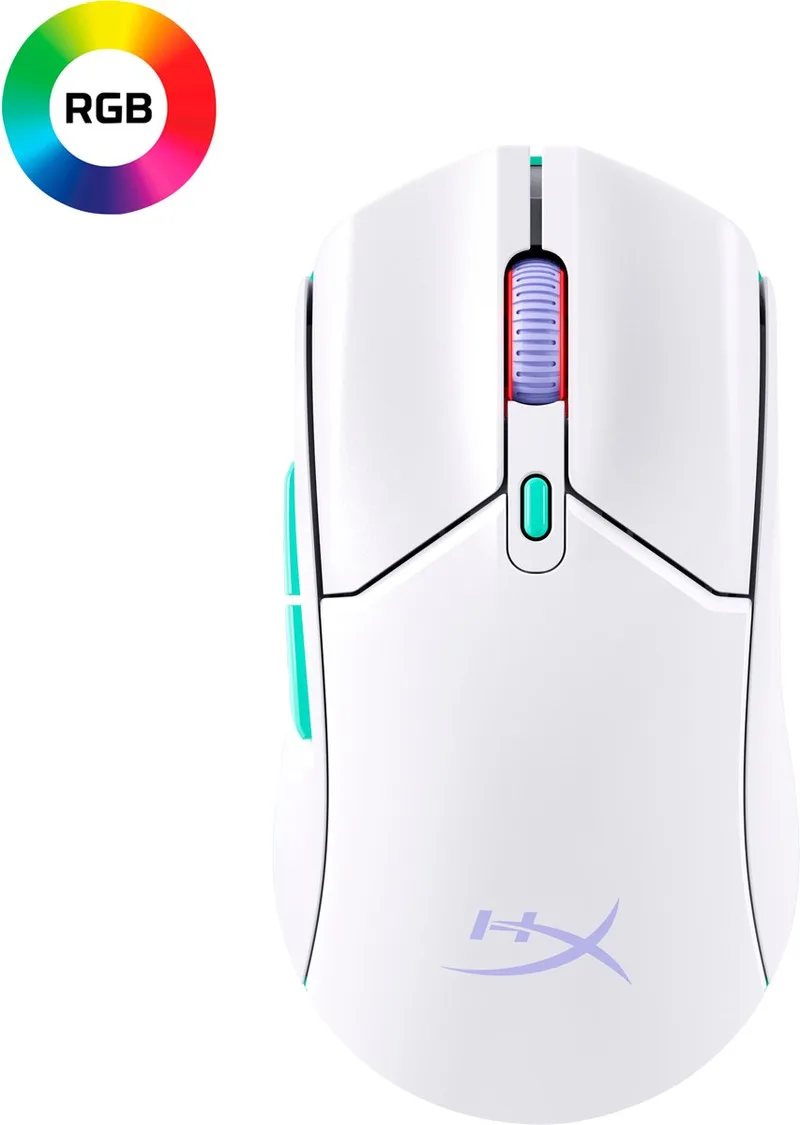 HP HyperX Pulsefire Haste 2 Core Wls - Gaming Muis - RGB by HyperX, White – cover