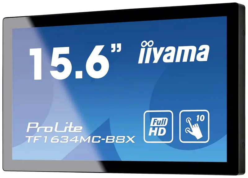 15.6" iiyama ProLite TF1634MC-B8X - 1920x1080 - 60Hz - IPS fra iiyama, Sort – cover 2 af 2