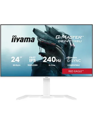 24" iiyama GB2471HSU - 1920x1080 (FHD) - 240Hz - IPS by iiyama, White – cover 1 of 2