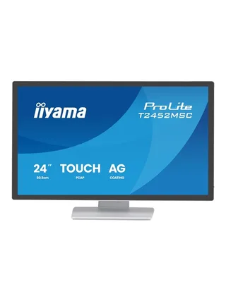 24" iiyama ProLite T2452MSC-W2AG - LED monitor - Full HD (1080p) - 24" de iiyama, Blanc – jaquette 1 sur 2