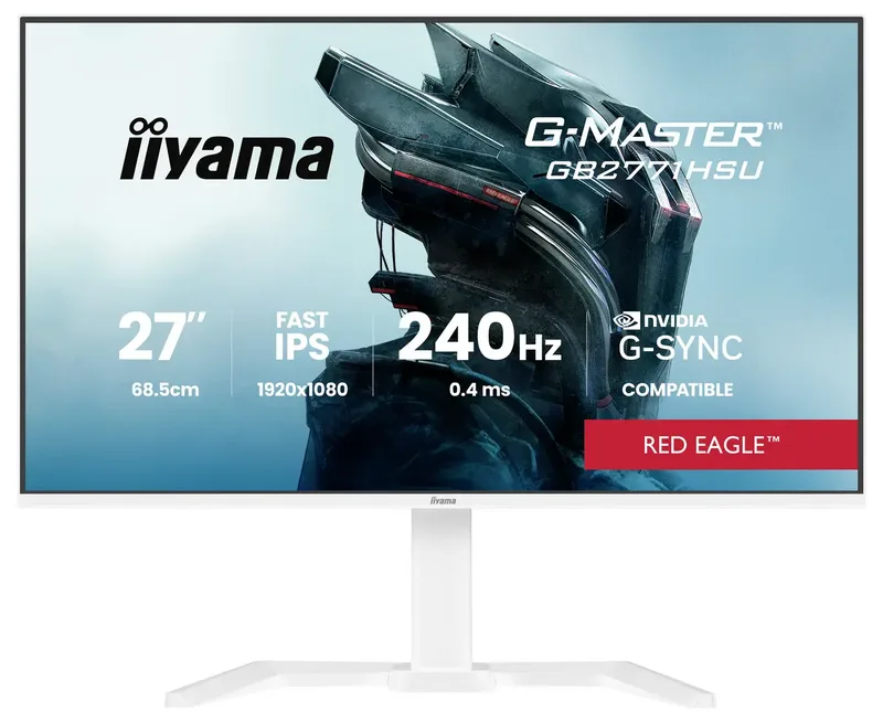 27" iiyama GB2771HSU - 1920x1080 (FHD) - 240Hz - IPS van iiyama, Wit – cover 2 van 2