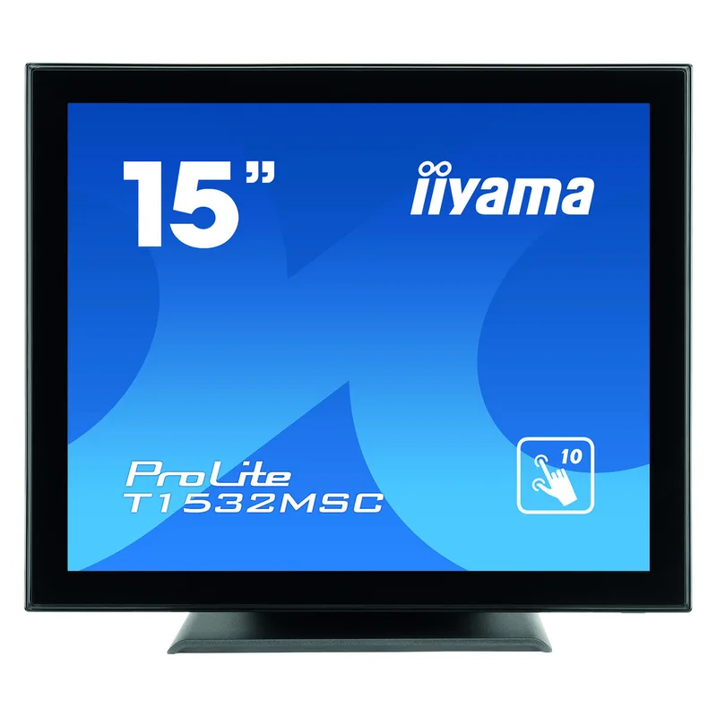38,0cm/15"" (1024x768) iiyama ProLite T1532MSC-B5AG 4:3 TN 8ms HDMI DisplayPort VGA VESA Speaker Touch Black by iiyama – cover
