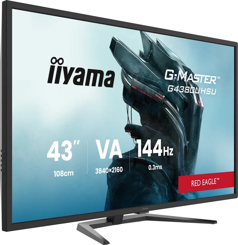 G-Master G4380UHSU-B2 Red Eagle - 43 inch - 4K - IPS - 144 Hz - HDMI 2.1 - HDR 400 van iiyama, Zwart – cover