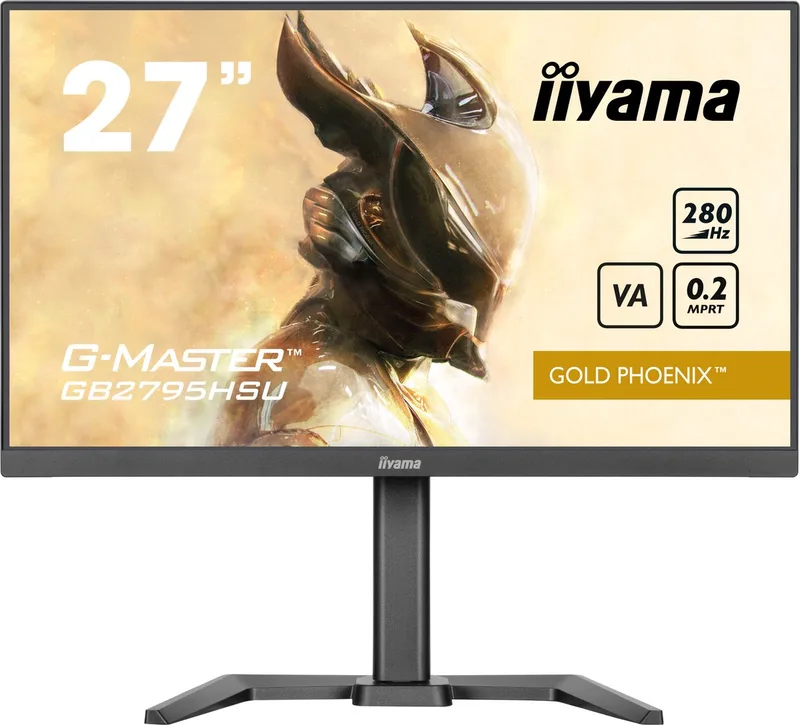 G-Master GB2795HSU-B1 Gold Phoenix - 27 inch - FHD - IPS - 280 Hz - 27 inch - IPS - USB-Hub (4x) - Verstelbaar de iiyama, Noir – jaquette