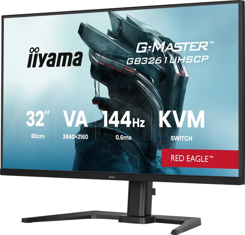 G-Master GB3261UHSCP-B1 Red Eagle - 32 inch - 4K - VA - 144 Hz - Verstelbaar - HDMI 2.1 - HDR 10 de iiyama, Noir – jaquette